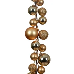 Guirlande Déco|Guirlande De Sapin|KAEMINGK Guirlande de Noël (180 cm) Boules de Noël Or