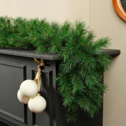 Sapin Grande Taille|Guirlande En Sapin Artificiel|KAEMINGK Guirlande de sapin (270 cm - D20) Arapahoe Vert perlé Sapin vert