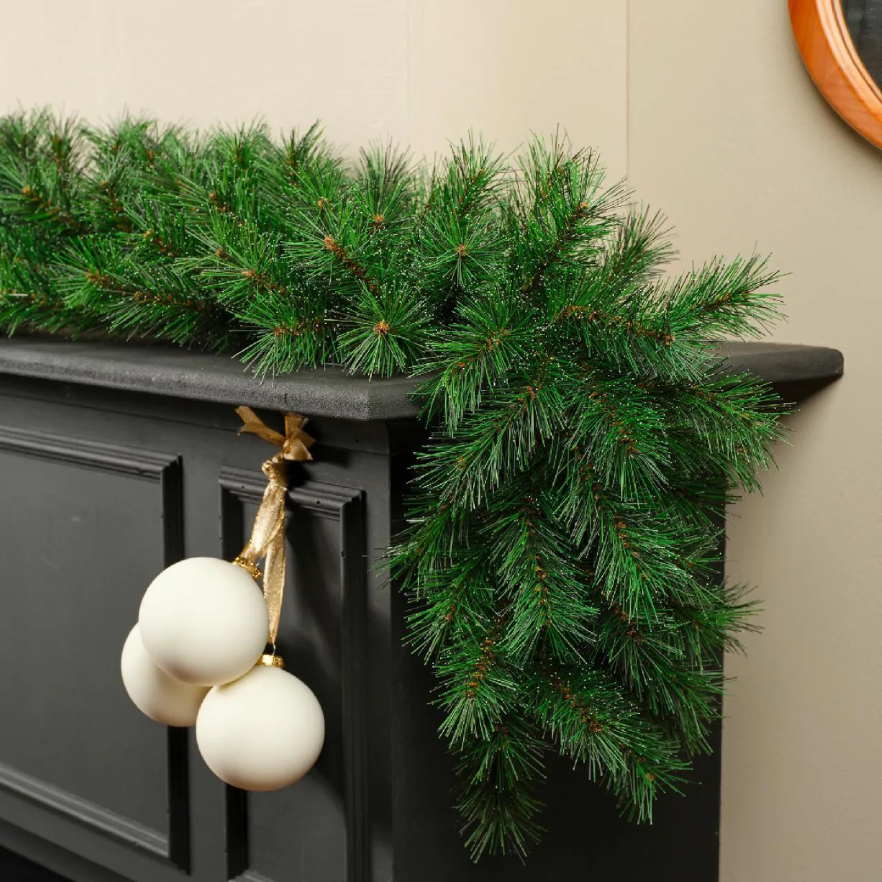 Sapin Grande Taille|Guirlande En Sapin Artificiel|KAEMINGK Guirlande de sapin (270 cm - D20) Arapahoe Vert perlé Sapin vert