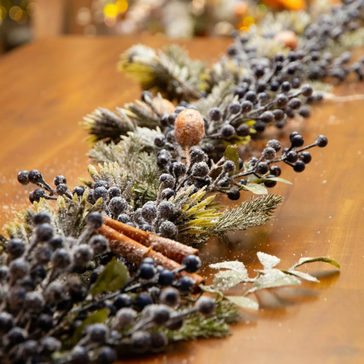 Guirlande En Sapin Artificiel|KAEMINGK Guirlande de sapin (180 cm - D20) Garnie Baies es Bleu