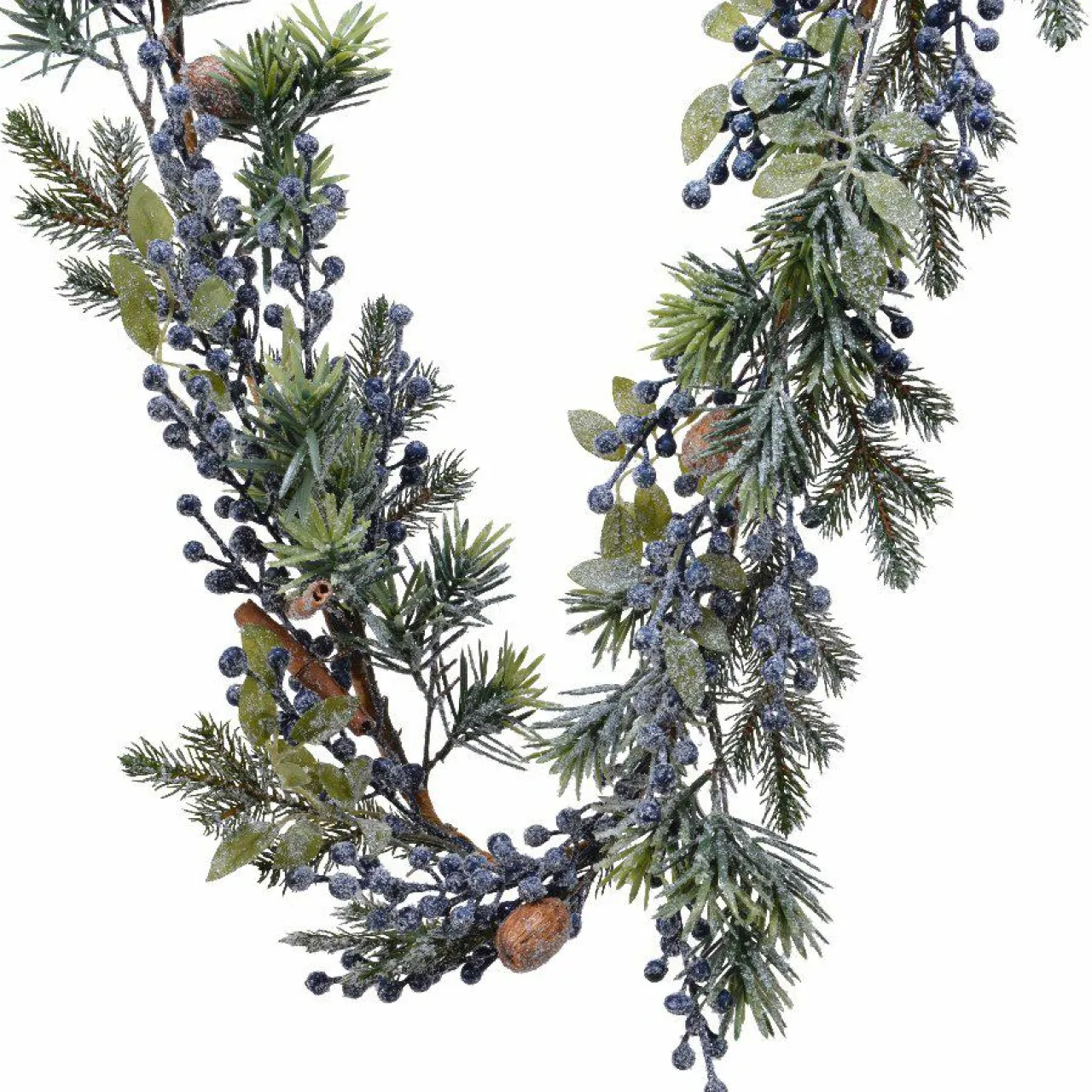 Guirlande En Sapin Artificiel|KAEMINGK Guirlande de sapin (180 cm - D20) Garnie Baies es Bleu