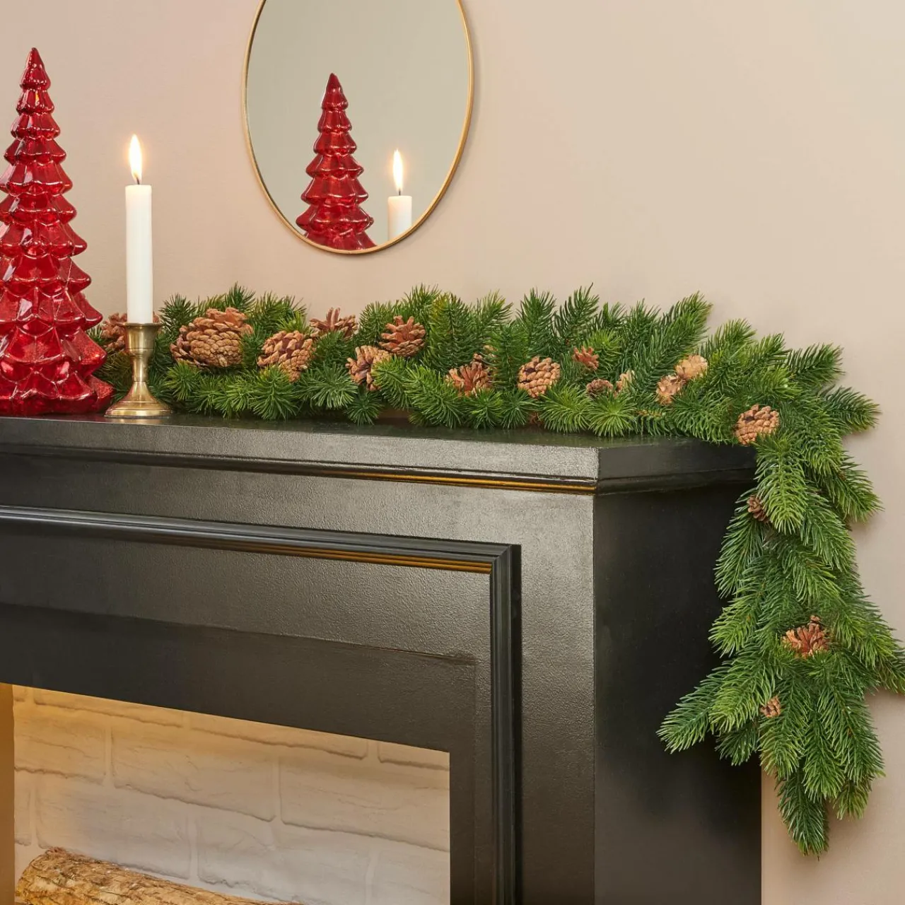 Guirlande En Sapin Artificiel|KAEMINGK Guirlande de sapin (180 cm) Eagle Mountain Vert sapin Sapin vert