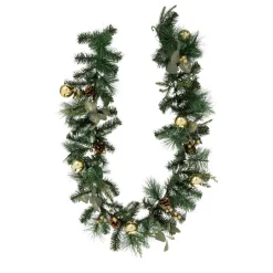 Guirlande En Sapin Artificiel|FEERIC LIGHTS Guirlande de sapin (200 cm) Feuilles d'eucalyptus Vert Sapin vert