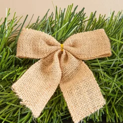 Sapin Grande Taille|Guirlande En Sapin Artificiel|FEERIC LIGHTS Guirlande de sapin (270 cm) Nœuds de jute Naturel