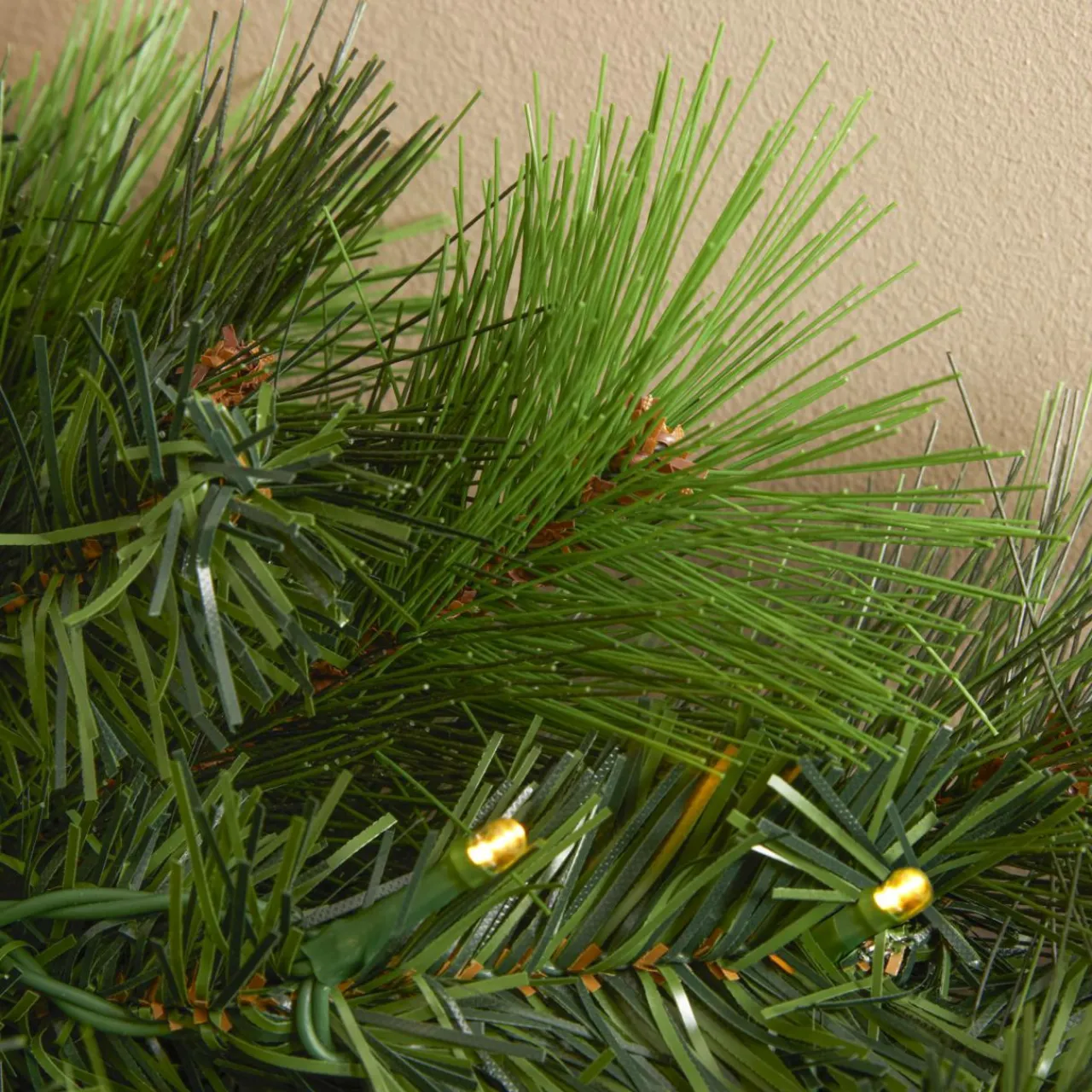 Sapin Grande Taille|Guirlande En Sapin Artificiel|EMINZA Guirlande de sapin lumineuse (180 cm - D25) Edmonton Vert et blanc chaud Sapin vert lumineux