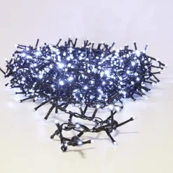 Guirlande Lumineuse|KOOPMAN Guirlande lumineuse 20 m 1410 LED câble noir Boa effet cascade Blanc froid