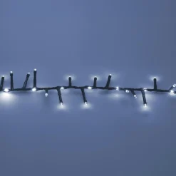 Guirlande Lumineuse|KOOPMAN Guirlande lumineuse 20 m 1410 LED câble noir Boa effet cascade Blanc froid