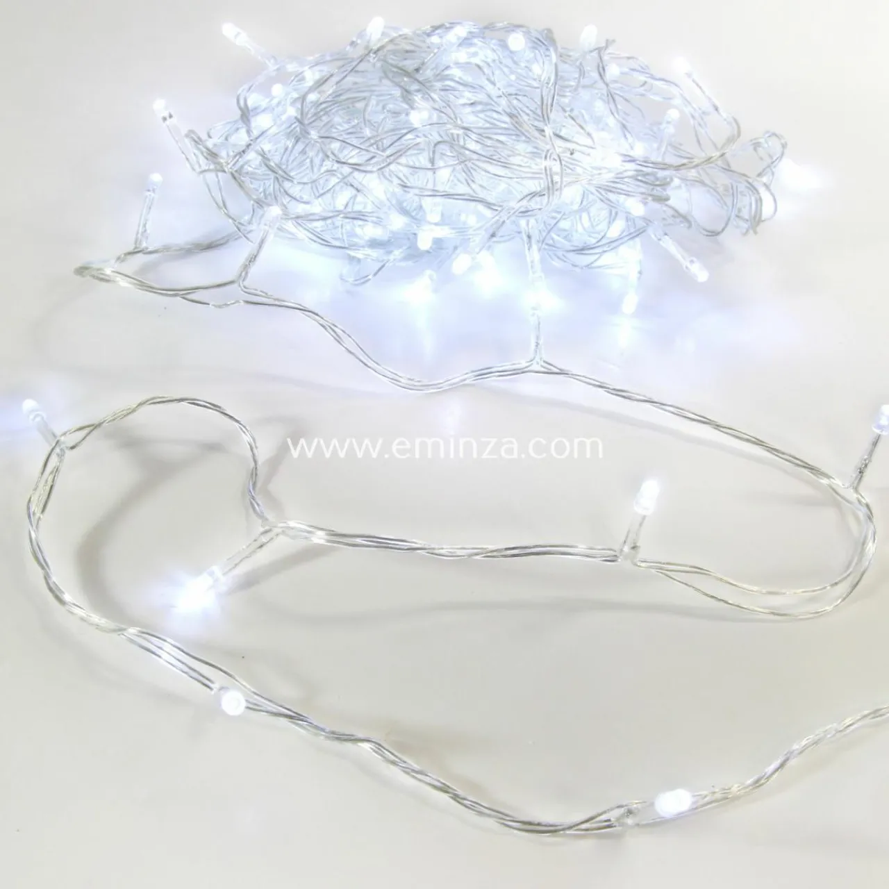 Guirlande Lumineuse|Feeric Lights & Christmas Guirlande lumineuse 10 m 100 LED câble transparent Timer Blanc froid Blanc Froid - câble transparent
