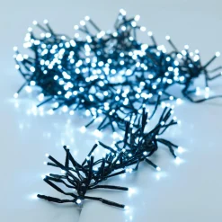 Guirlande Lumineuse|KOOPMAN Guirlande lumineuse 8,40 m 1152 LED câble noir Boa Blanc froid Blanc Froid - câble noir