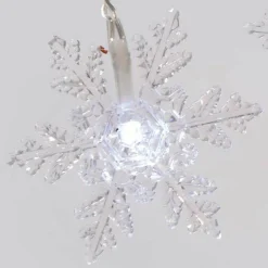 Guirlande Déco|KAEMINGK Guirlande lumineuse 4,60 m 24 LED Flocon de neige Blanc froid