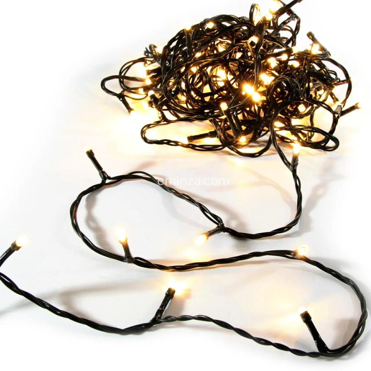 Guirlande Lumineuse|Feeric Lights & Christmas Guirlande lumineuse 10 m 100 LED câble vert Timer Blanc chaud Blanc Chaud - câble vert