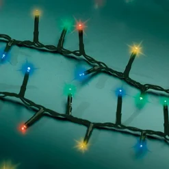 Guirlande Lumineuse|KAEMINGK Guirlande lumineuse 11 m 500 LED câble vert Luxe Multicouleur Multicolore - câble vert