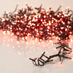 Guirlande Lumineuse Grand Format|Guirlande Lumineuse|KAEMINGK Guirlande lumineuse 22,5 m 1000 LED câble vert Luxe Rouge Rouge - câble vert