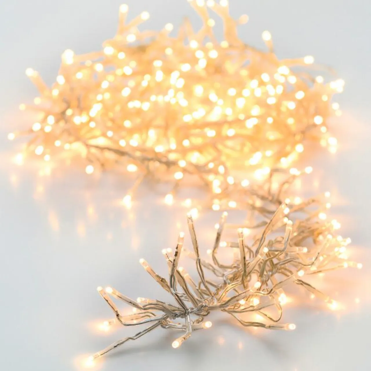 Guirlande Lumineuse|KOOPMAN Guirlande lumineuse 8,40 m 1152 LED câble transparent Boa Blanc chaud Blanc Chaud - câble transparent