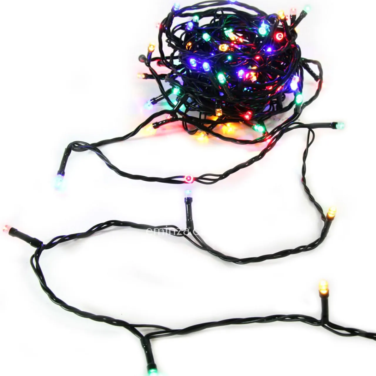 Guirlande Lumineuse|Feeric Lights & Christmas Guirlande lumineuse 10 m 100 LED câble vert Timer Multicolore Multicolore - câble vert