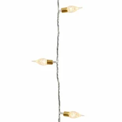 Guirlande Déco|Guirlande Lumineuse|KAEMINGK Guirlande lumineuse 18 m 180 LED câble transparent Vintage Blanc chaud Blanc Chaud - câble transparent