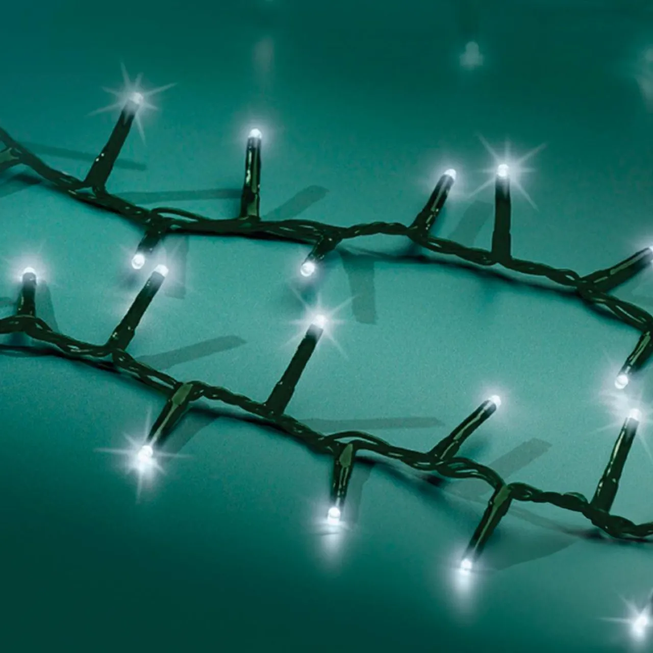 Guirlande Lumineuse|KAEMINGK Guirlande lumineuse 7,50 m 350 LED câble vert Luxe Blanc froid Blanc Froid - câble vert