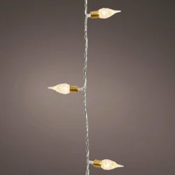 Guirlande Déco|Guirlande Lumineuse|KAEMINGK Guirlande lumineuse 12 m 120 LED câble transparent Vintage Blanc chaud Blanc Chaud - câble transparent