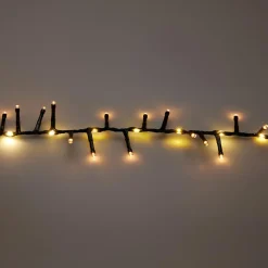 Guirlande Lumineuse|KOOPMAN Guirlande lumineuse 20 m 1410 LED câble noir Boa effet cascade Blanc chaud