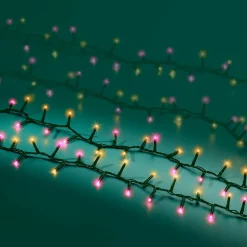 Guirlande Lumineuse|KAEMINGK Guirlande lumineuse 16 m 750 LED câble vert Luxe Bicolore Rose et blanc Bicolore Blanc / Rose - câble vert