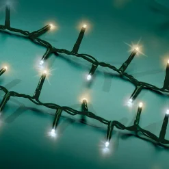 Guirlande Lumineuse|KAEMINGK Guirlande lumineuse 16 m 750 LED câble vert Luxe Bicolore Blanc chaud et froid Bicolore Blanc chaud / Chaud doré - câble vert