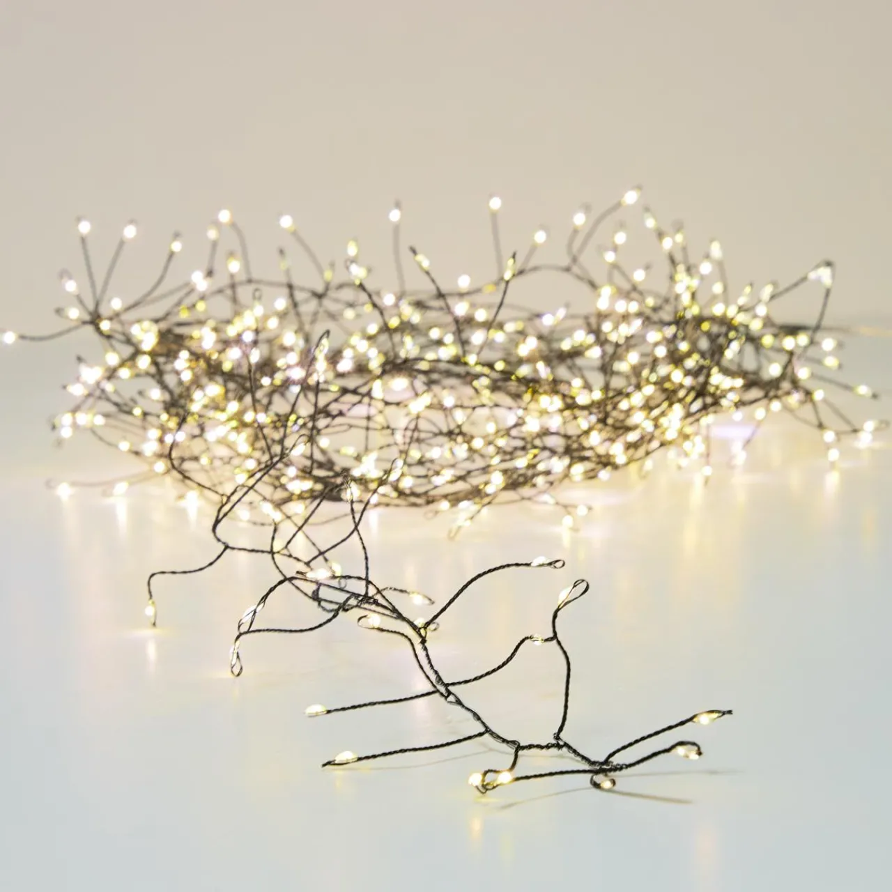 Guirlande Lumineuse|KAEMINGK Guirlande lumineuse 6 m 480 Micro LED câble noir Luxe Blanc chaud Blanc Chaud - câble noir