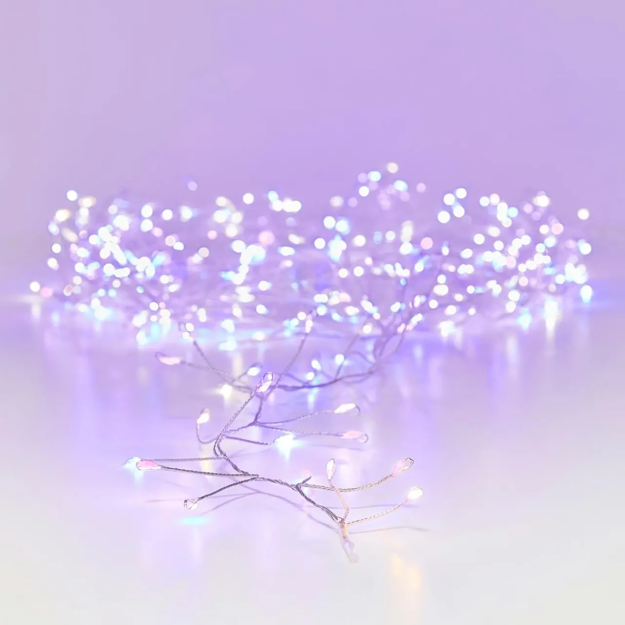 Guirlande Lumineuse|KAEMINGK Guirlande lumineuse 6 m 480 Micro LED câble argent Luxe Tricolore Rose, blanc chaud et froid Tricolore Rose Blanc chaud / froid - câble argent