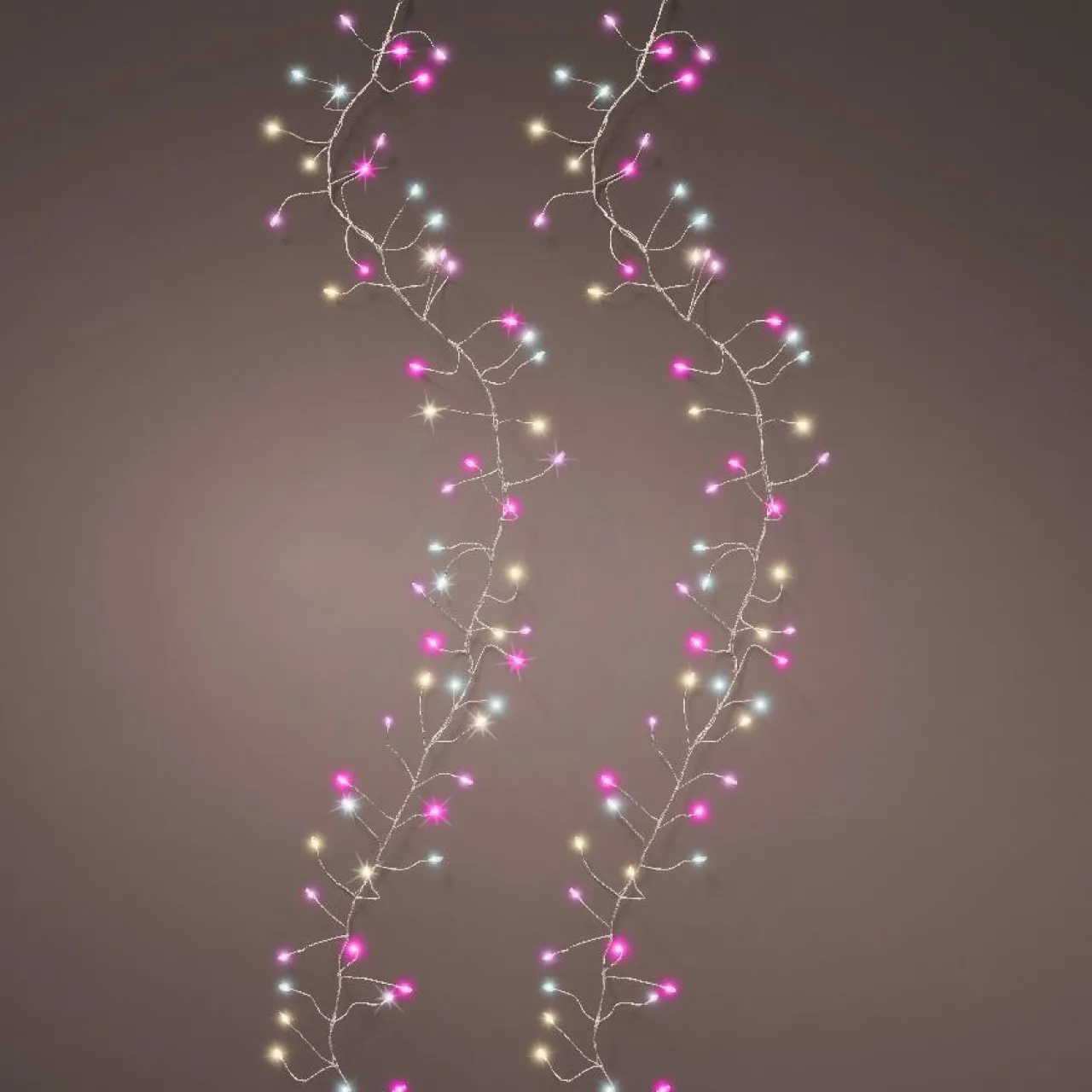 Guirlande Lumineuse|KAEMINGK Guirlande lumineuse 6 m 480 Micro LED câble argent Luxe Tricolore Rose, blanc chaud et froid Tricolore Rose Blanc chaud / froid - câble argent