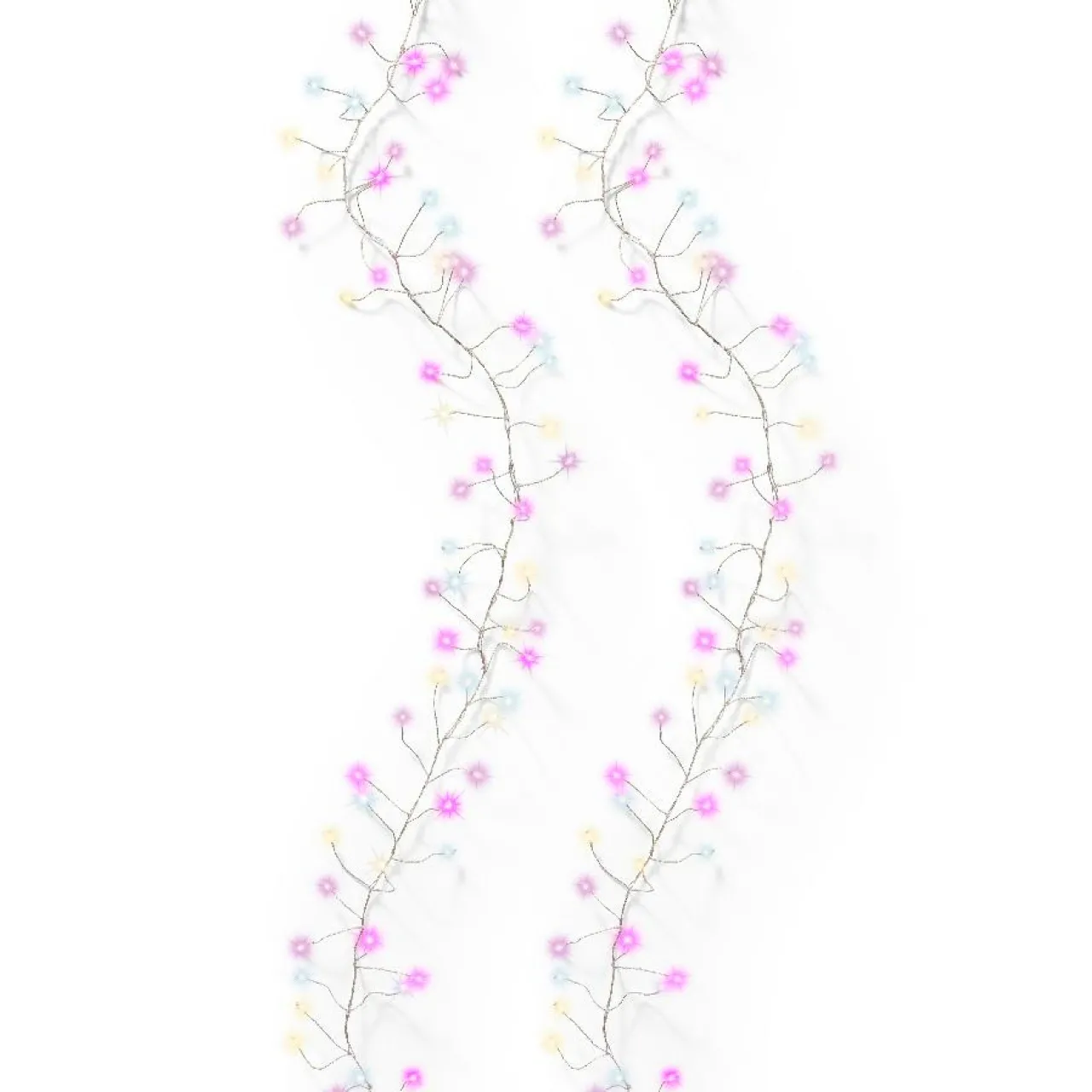 Guirlande Lumineuse|KAEMINGK Guirlande lumineuse 6 m 480 Micro LED câble argent Luxe Tricolore Rose, blanc chaud et froid Tricolore Rose Blanc chaud / froid - câble argent