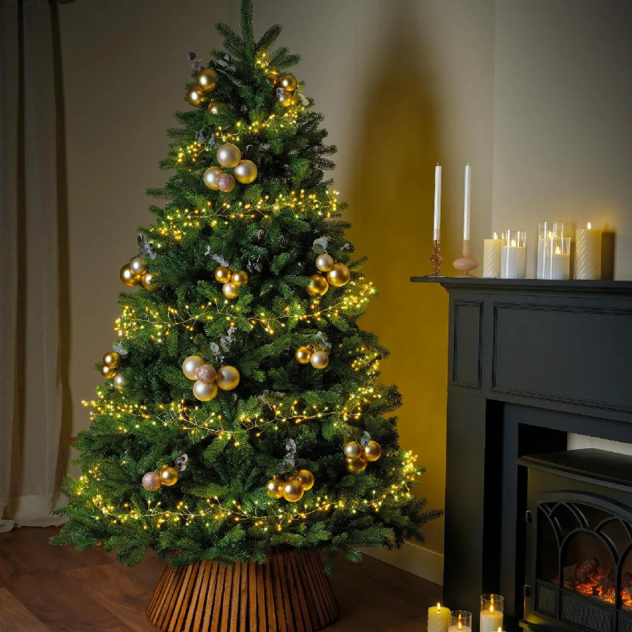 Guirlande Lumineuse|KAEMINGK Guirlande lumineuse 6 m 480 Micro LED câble or Luxe bicolore Blanc chaud et froid Bicolore Blanc chaud / Blanc froid - Câble Or