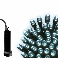 Guirlande Lumineuse|KAEMINGK Guirlande lumineuse à piles 1,70 m 24 LED câble noir Durawise Blanc froid Blanc Froid - câble noir