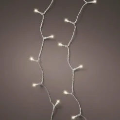 Guirlande Lumineuse|KAEMINGK Guirlande lumineuse à piles 14,30 m 192 LED câble transparent Durawise Blanc chaud Blanc Chaud - câble noir