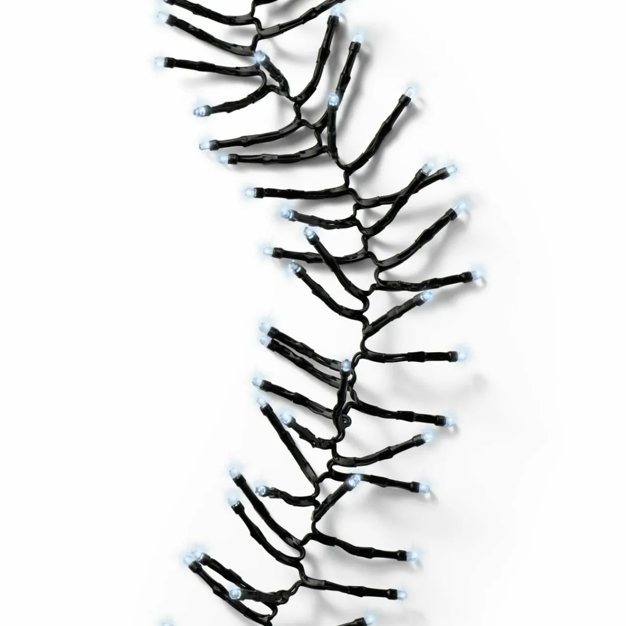 Guirlande Lumineuse|KAEMINGK Guirlande lumineuse à piles 2 m 192 LED câble noir Grappe Durawise Blanc froid