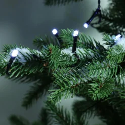 Guirlande Lumineuse|KAEMINGK Guirlande lumineuse à piles 4,70 m 192 LED câble noir Durawise Blanc froid Blanc Froid - câble noir