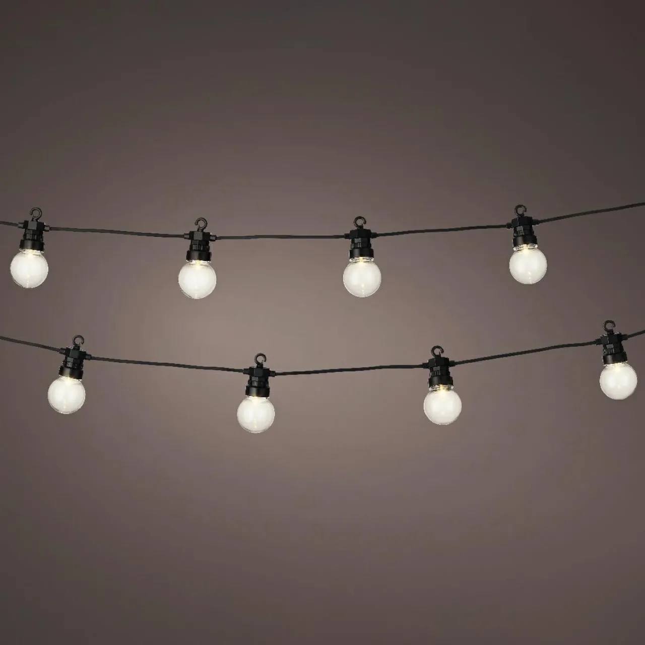 Luminaire Jardin|Eclairage Extérieur|#N/A Guirlande lumineuse connectable jardin 9,5 m 20 LED Guinguette Garden Blanc chaud