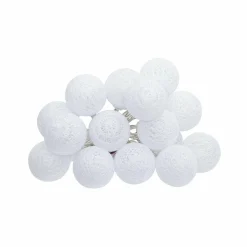 Guirlande Et Déco Lumineuse|ATMOSPHERA Guirlande lumineuse déco 16 boules 2,4 m Maribel he Blanc