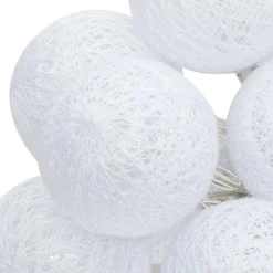 Guirlande Et Déco Lumineuse|ATMOSPHERA Guirlande lumineuse déco 16 boules 2,4 m Maribel he Blanc