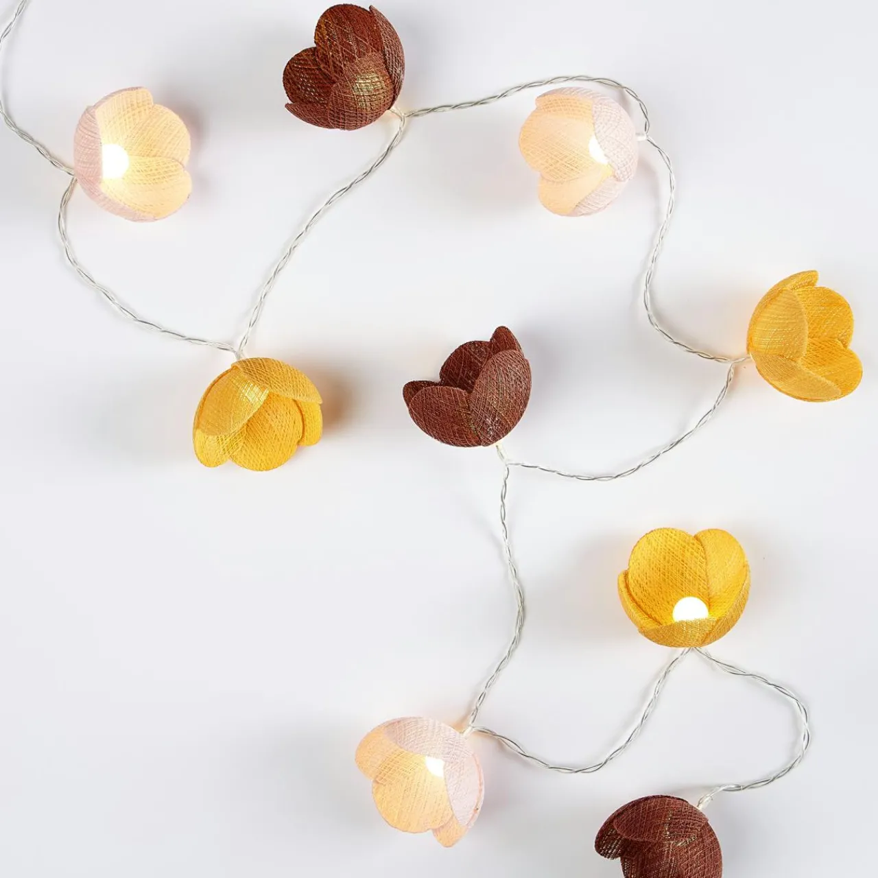 Luminaire Enfant|OSTARIA Guirlande lumineuse LED enfant (135 cm) Fleurs Multicolore