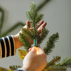 Guirlande Lumineuse|KAEMINGK Guirlande rideau pour sapin H2,40 m 832 Micro LED câble argent Blanc chaud Blanc Chaud - câble argent