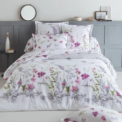 Housse De Couette|TRADI LINGE Housse de couette coton (240 x 220 cm) Pretty he Blanc