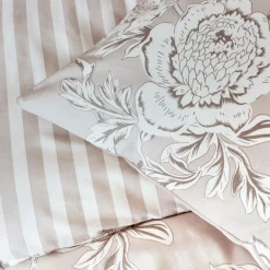 Housse De Couette|EMINZA Housse de couette coton (240 x 220 cm) Lara Beige