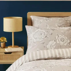 Housse De Couette|EMINZA Housse de couette coton (140 x 200 cm) Lara Beige