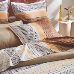 Housse De Couette|TRADILINGE Housse de couette coton (280 x 240 cm) Niagara châtaigne Marron