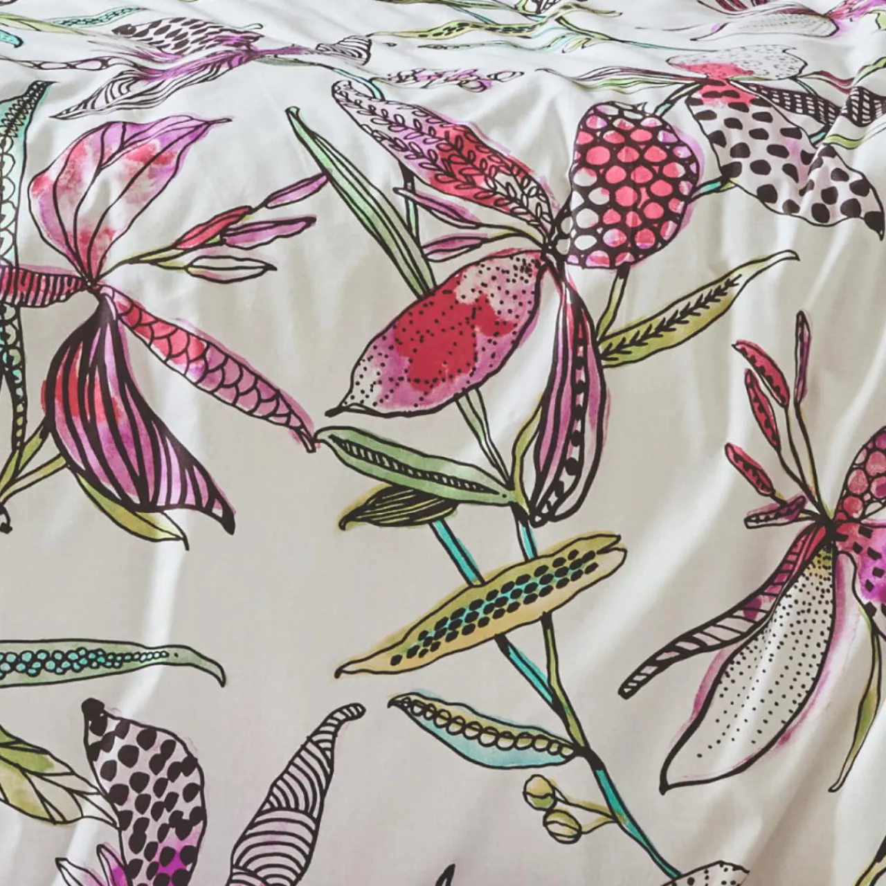 Housse De Couette|TRADILINGE Housse de couette coton (240 x 220 cm) Pénélope Rose