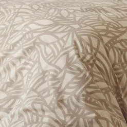 Housse De Couette|TRADILINGE Housse de couette coton lavé (260 x 240 cm) Séréna Beige