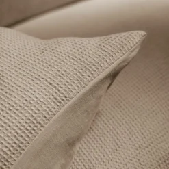 Housse De Couette|EMINZA Housse de couette coton nid d'abeille (240 x 220 cm) Eva Ficelle