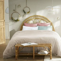 Housse De Couette|L'EFFET PAPILLON Housse de couette dentelle coton (240 x 220 cm) Jeanne he Blanc