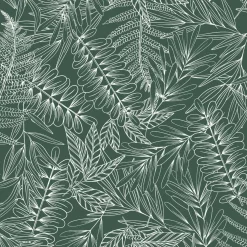 Parure De Lit|Housse De Couette|ATMOSPHERA Housse de couette et deux taies coton (260 x 240 cm) Tropik e Vert