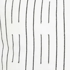 Parure De Lit|Housse De Couette|Atmosphera, cru017dateur d'intu017drieur Housse de couette et deux taies coton (240 x 220 cm) Dobby Noire Blanc