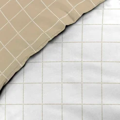 Parure De Lit|Housse De Couette|douceur d'intu017drieur Housse de couette et deux taies d'oreiller en coton (260 x 240 cm) Cadria Blanc